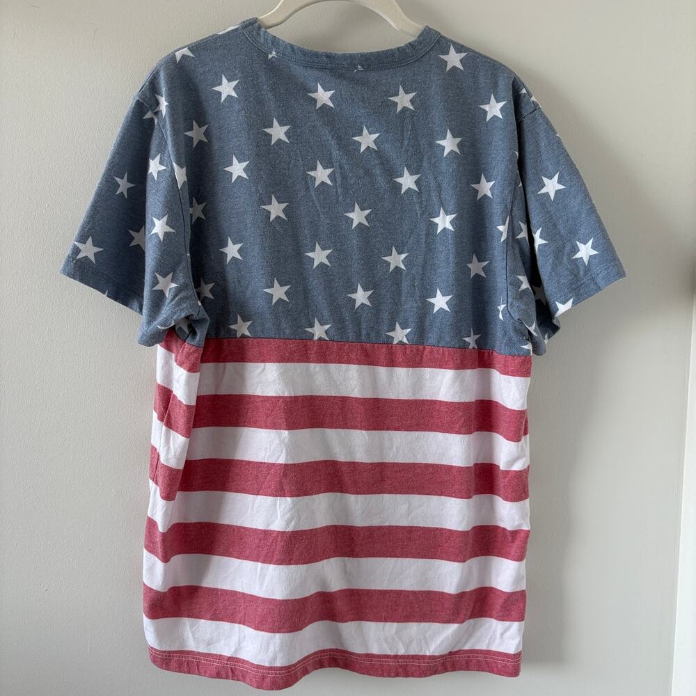 Chubbies Stars Stripes Tee Mens Sz S Retro American Flag AOP Patriotic Made USA - Picture 3 of 6